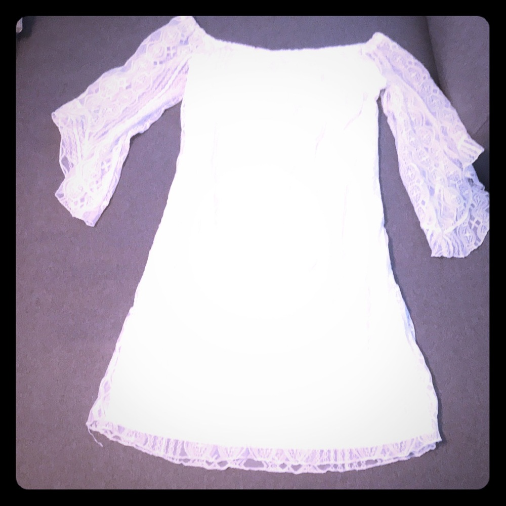 White lace dress